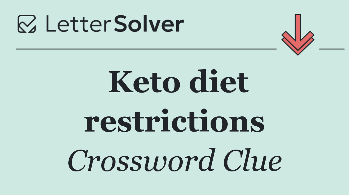 Keto diet restrictions