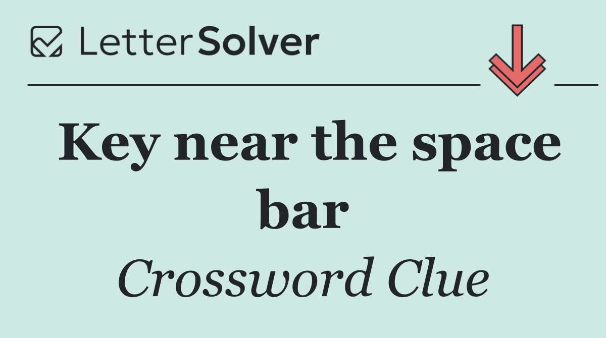 Key near the space bar