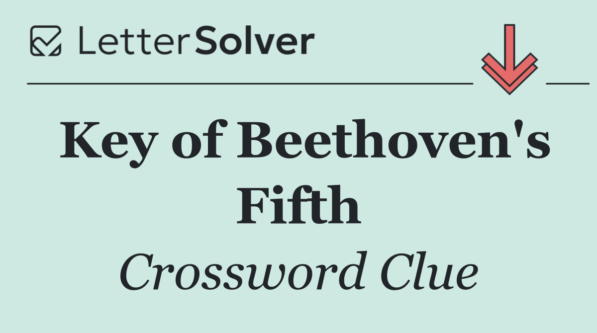 Key of Beethoven's Fifth