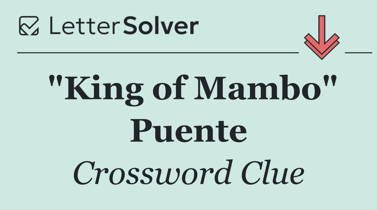 "King of Mambo" Puente