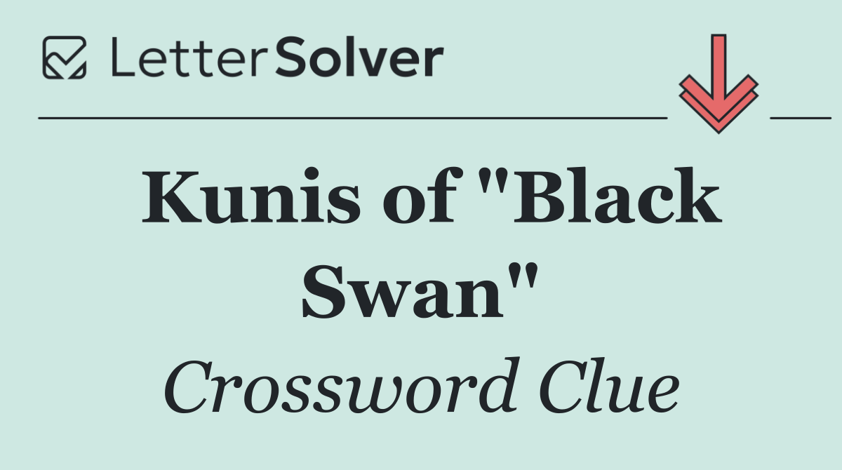 Kunis of "Black Swan"