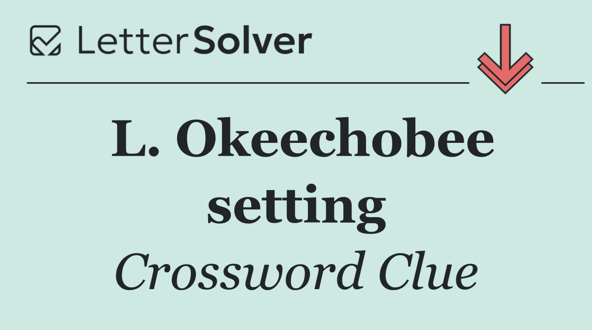 L. Okeechobee setting