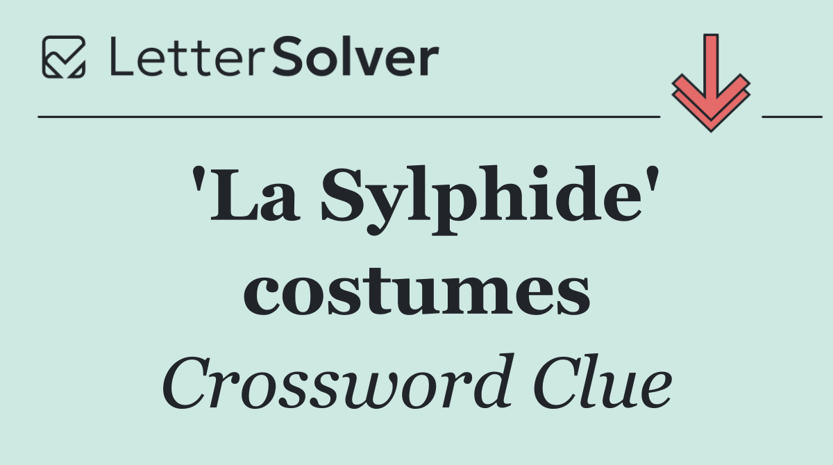 'La Sylphide' costumes