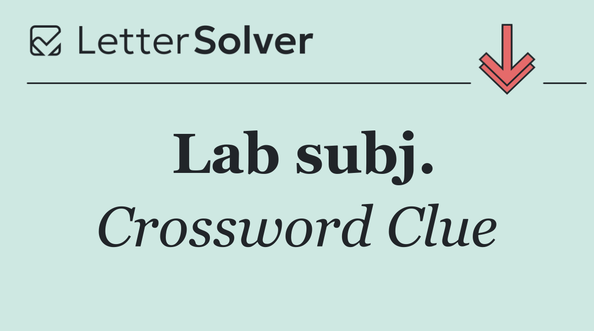 Lab subj.