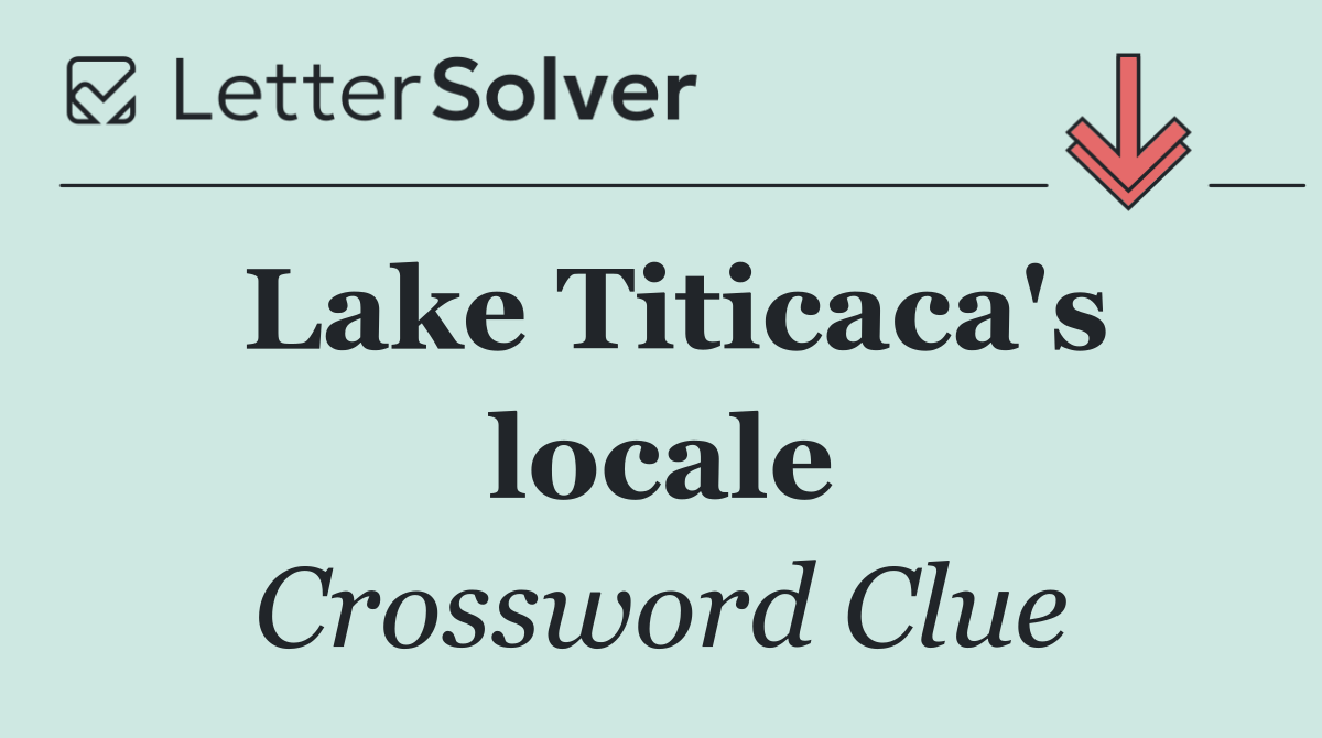 Lake Titicaca's locale