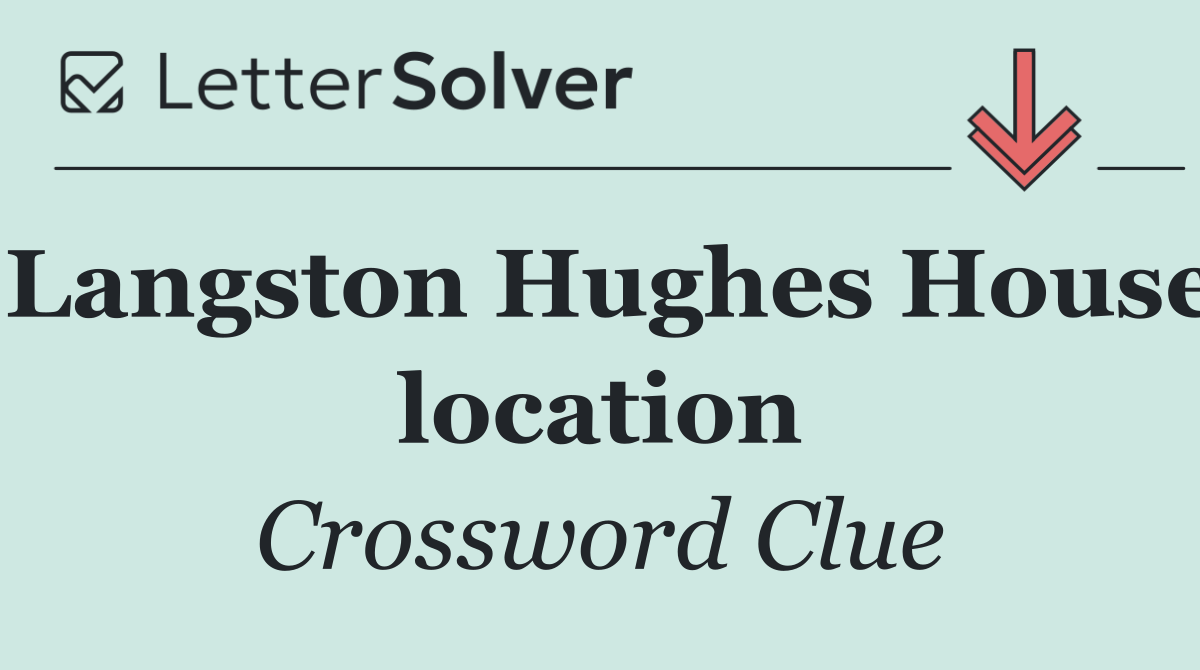 Langston Hughes House location