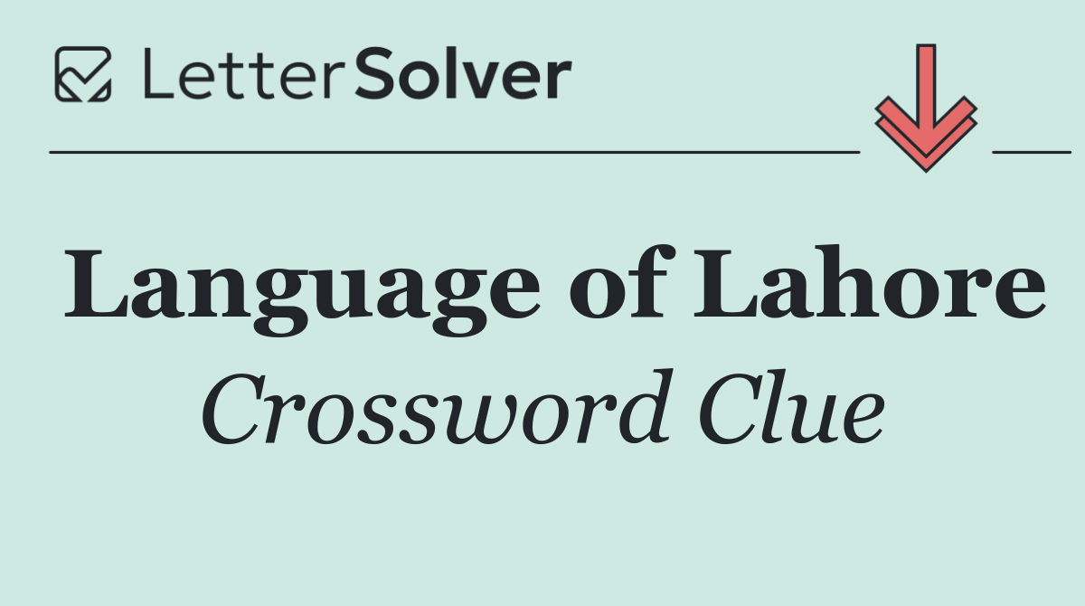 Language of Lahore