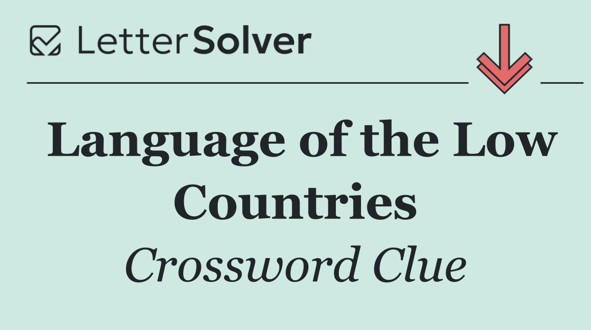 Language of the Low Countries