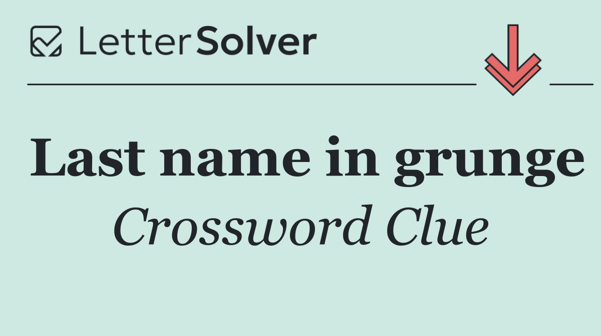 Last name in grunge
