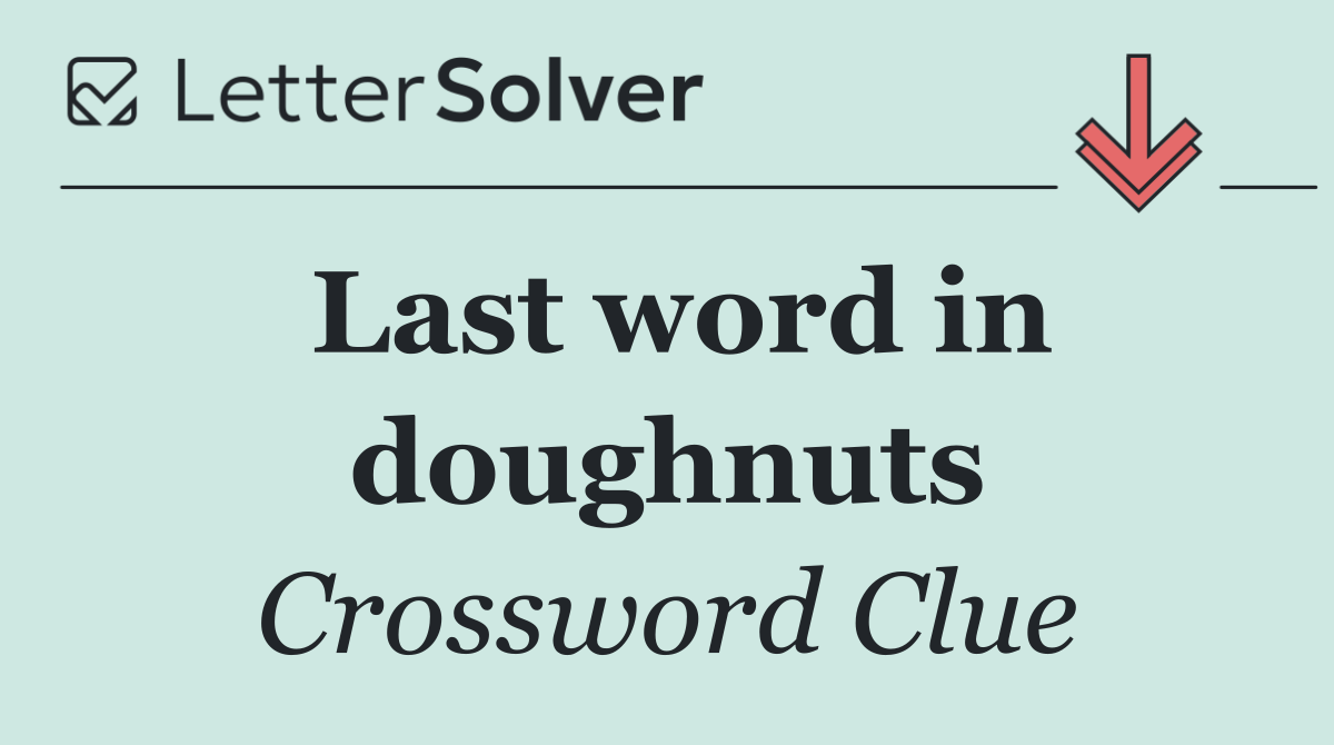 Last word in doughnuts