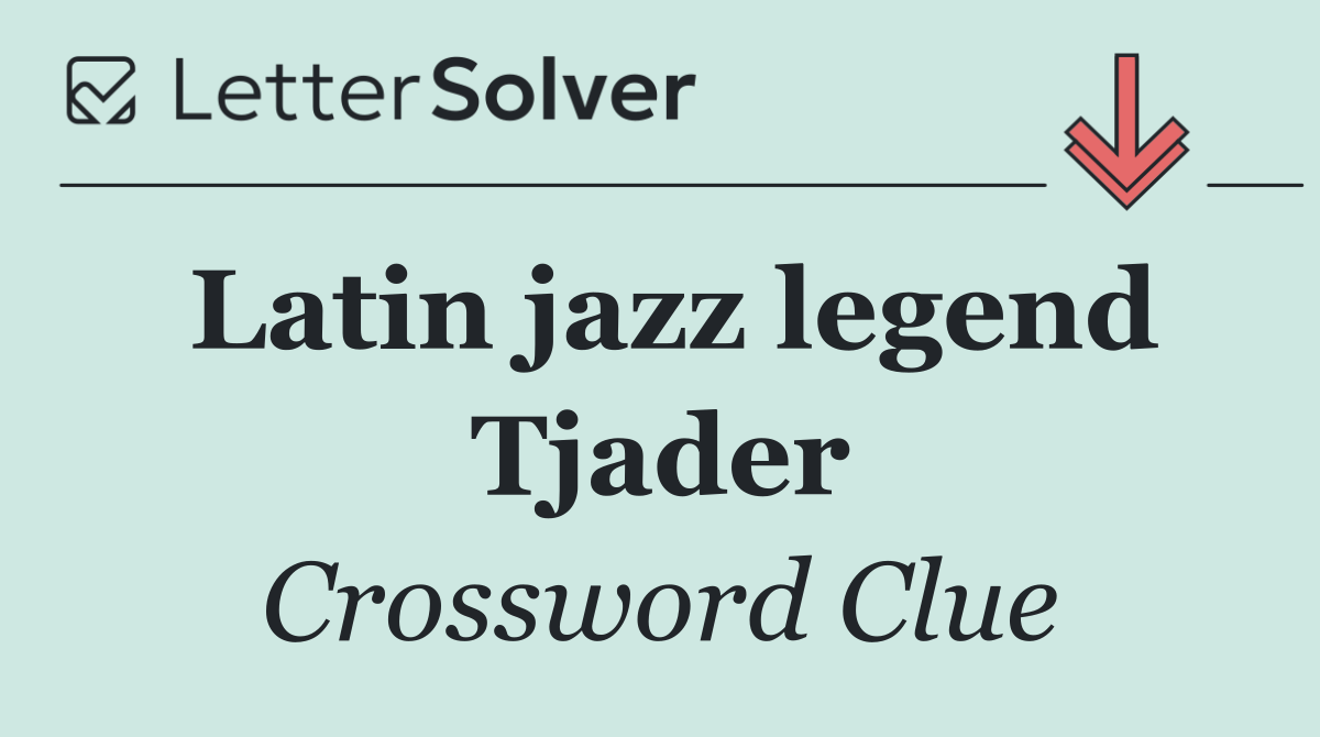 Latin jazz legend Tjader