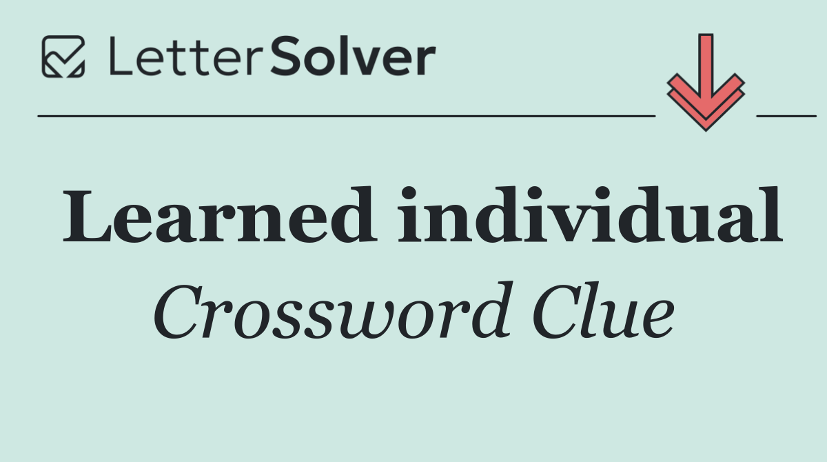 Learned individual