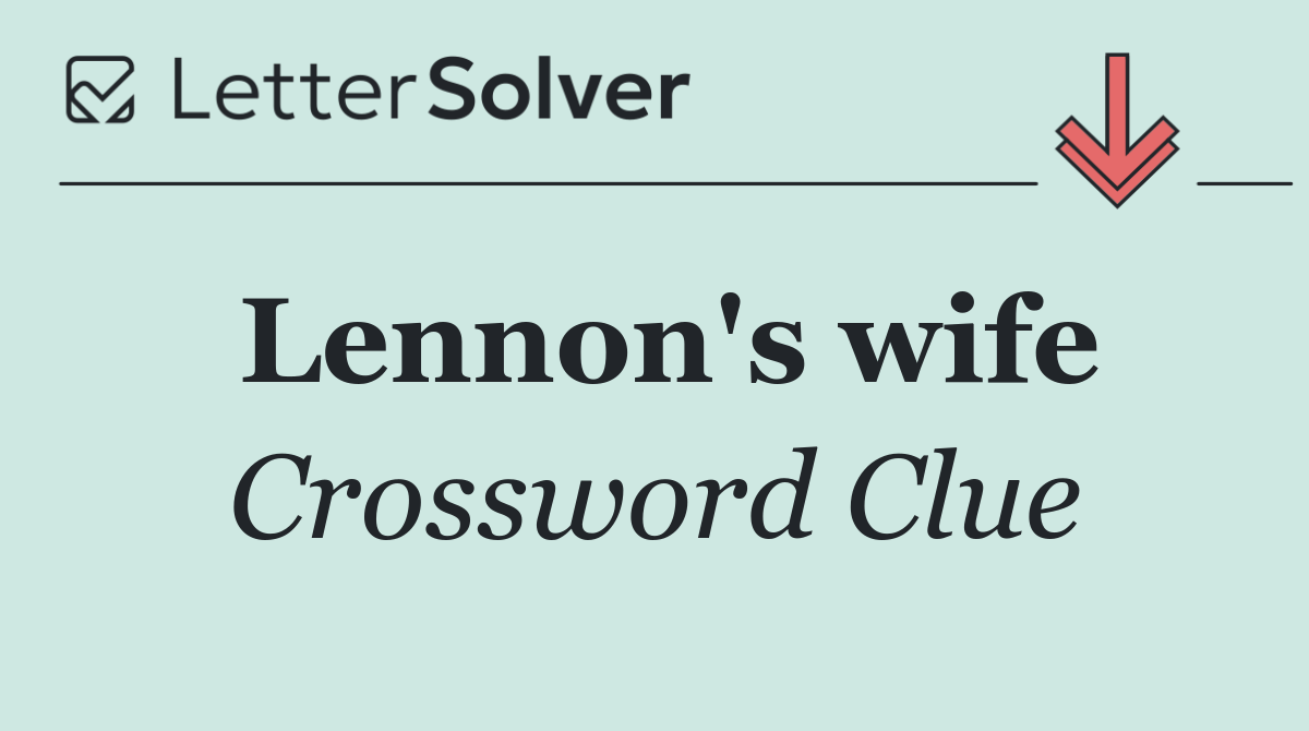 Lennon's wife
