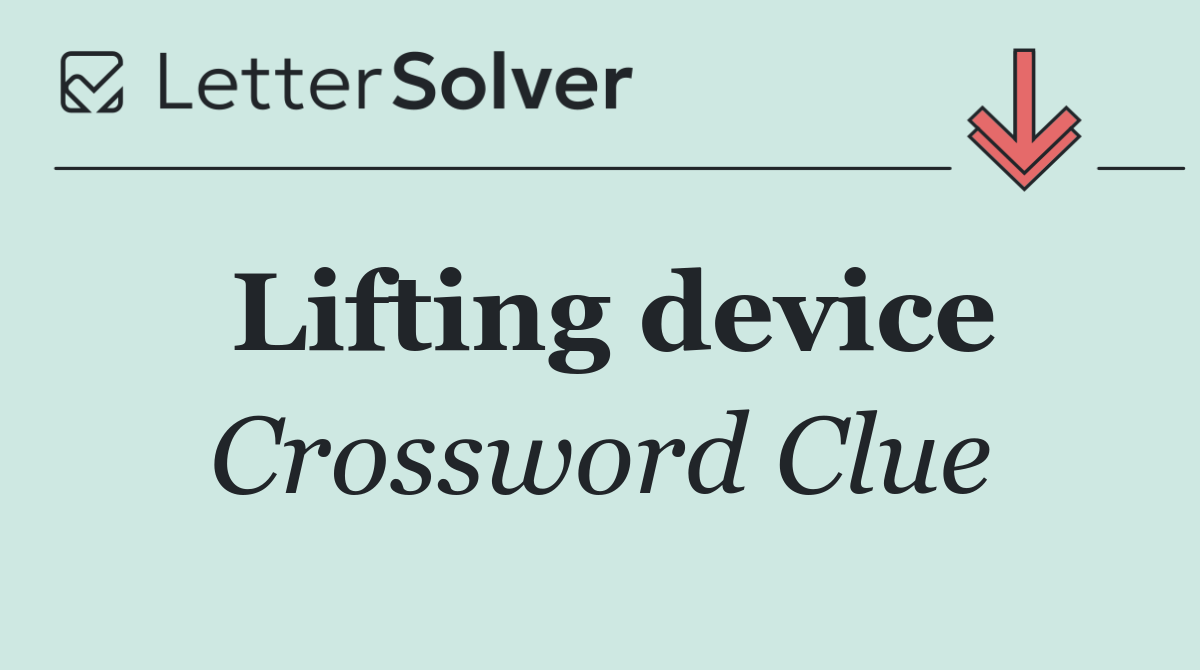 Lifting device