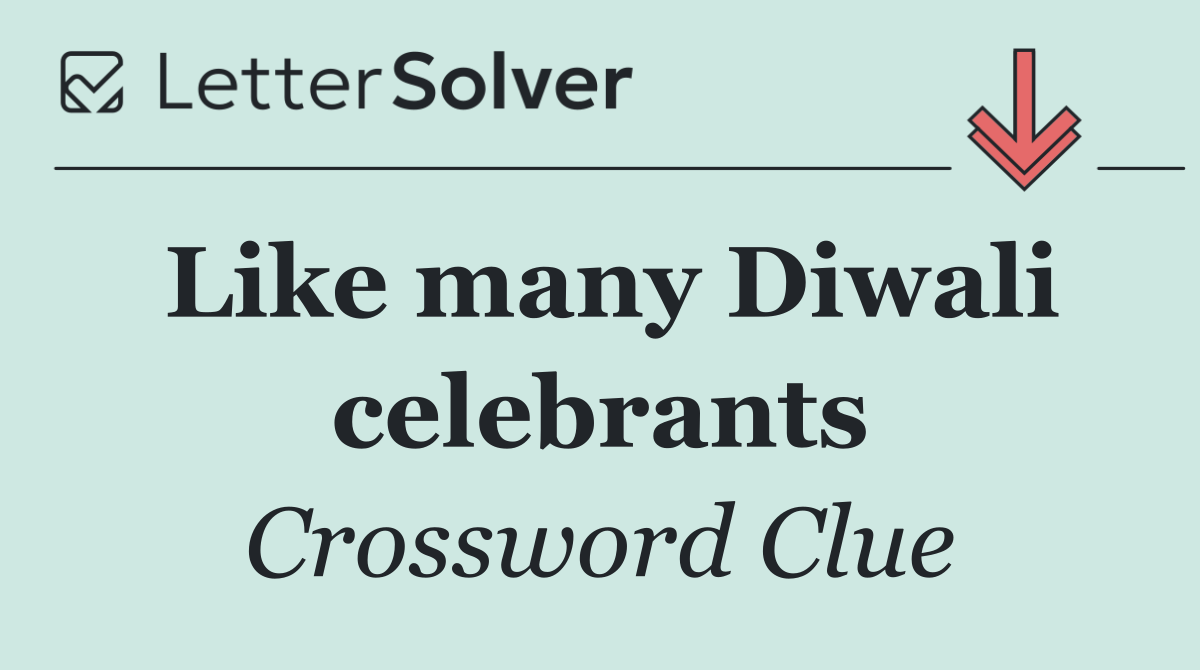Like many Diwali celebrants