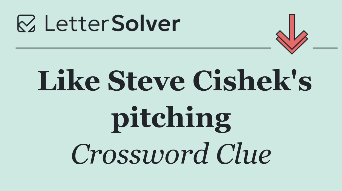 Like Steve Cishek's pitching