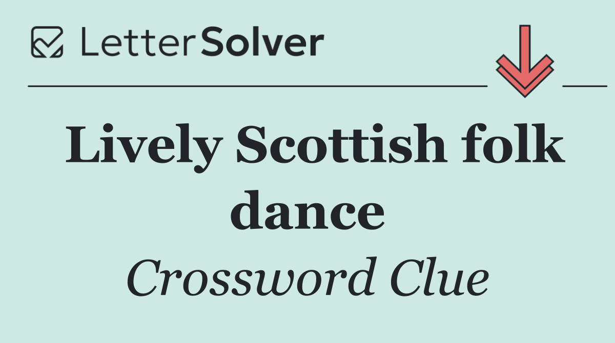 Lively Scottish folk dance