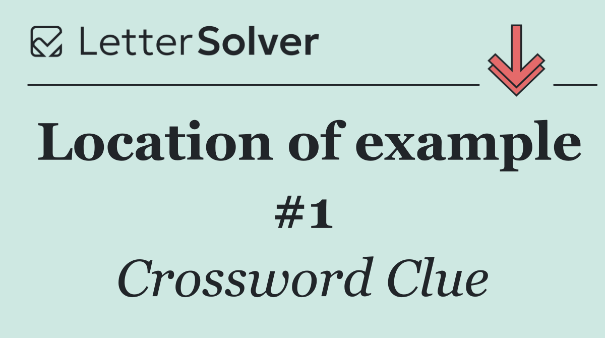 Location of example #1