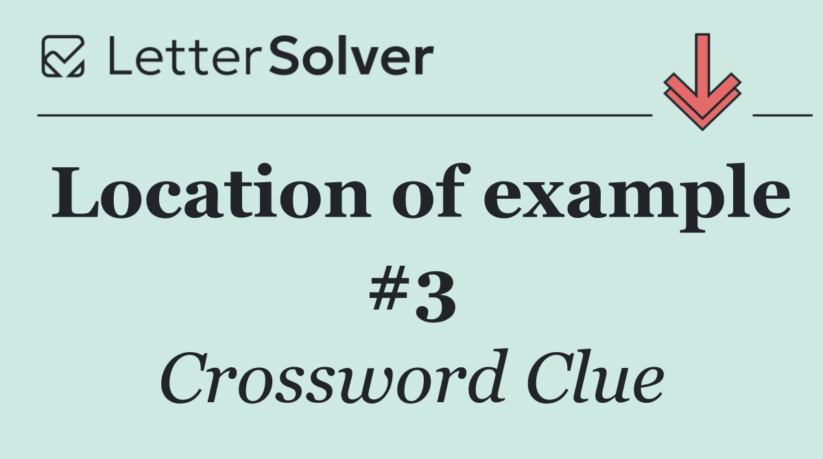 Location of example #3