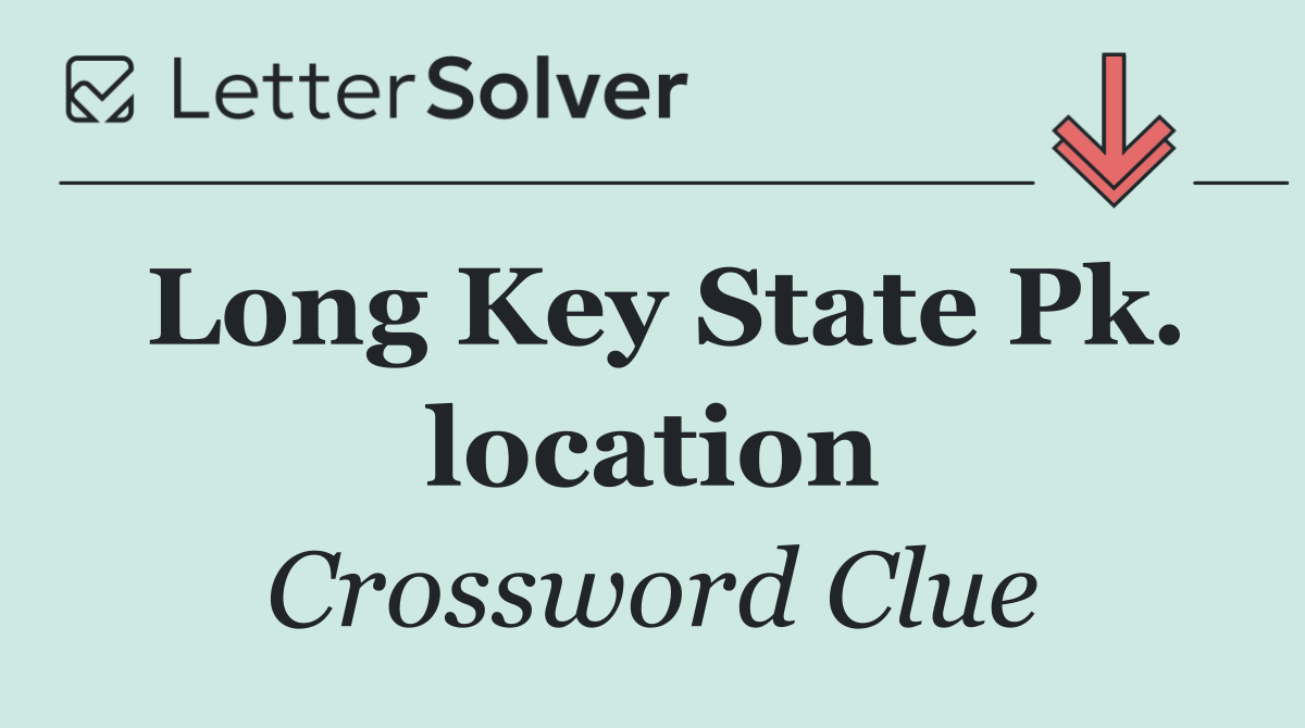 Long Key State Pk. location