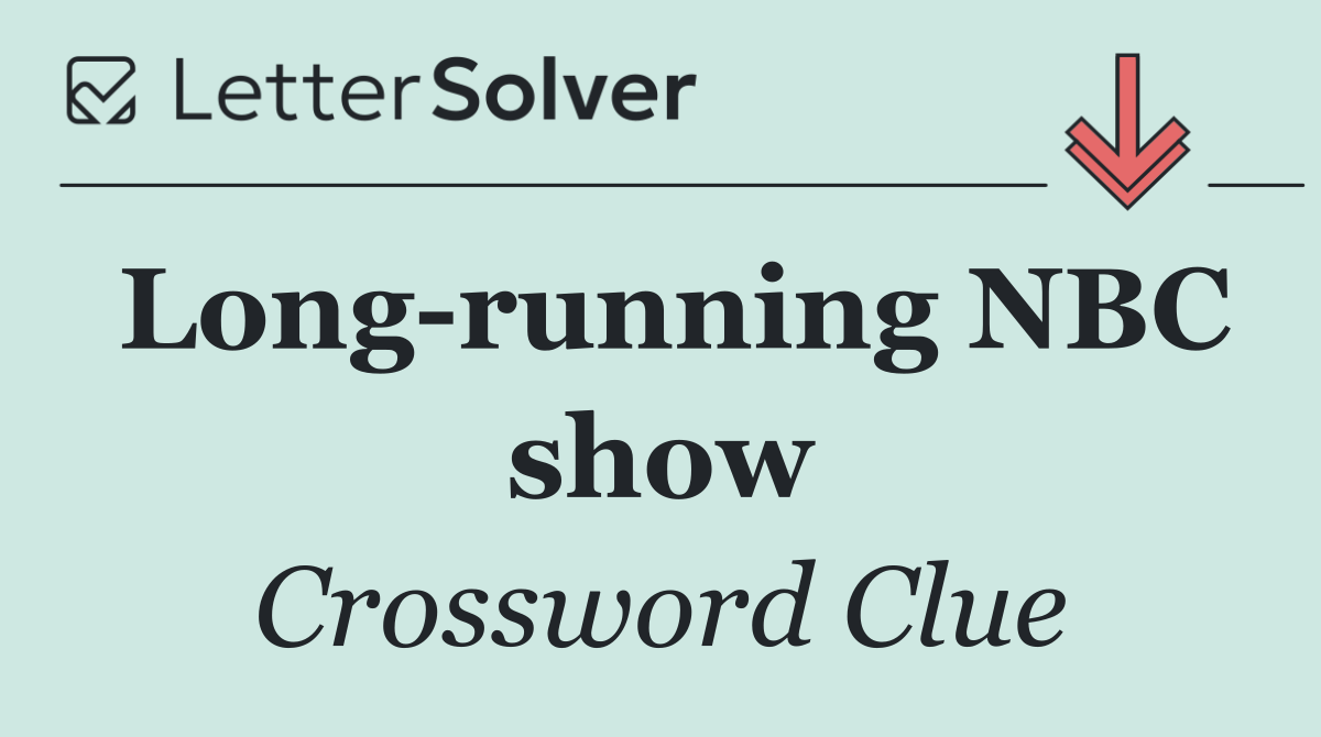 Long running NBC show