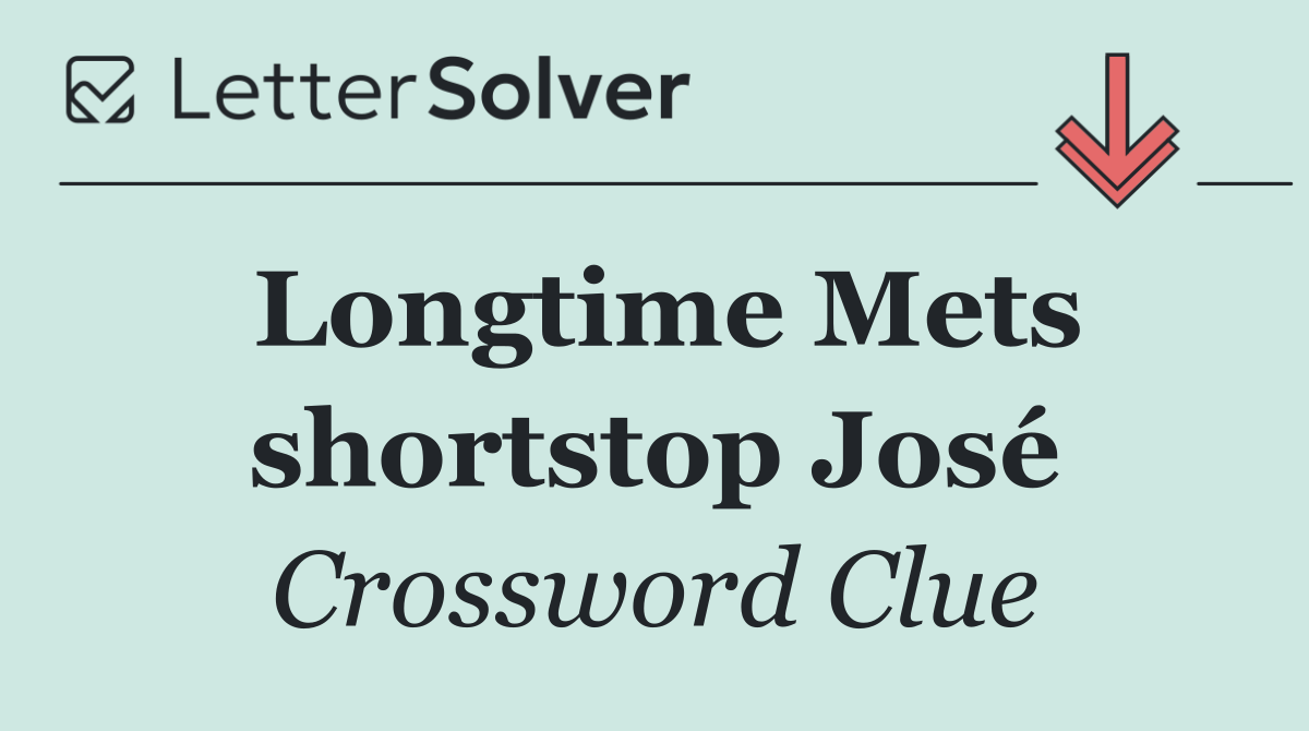 Longtime Mets shortstop José