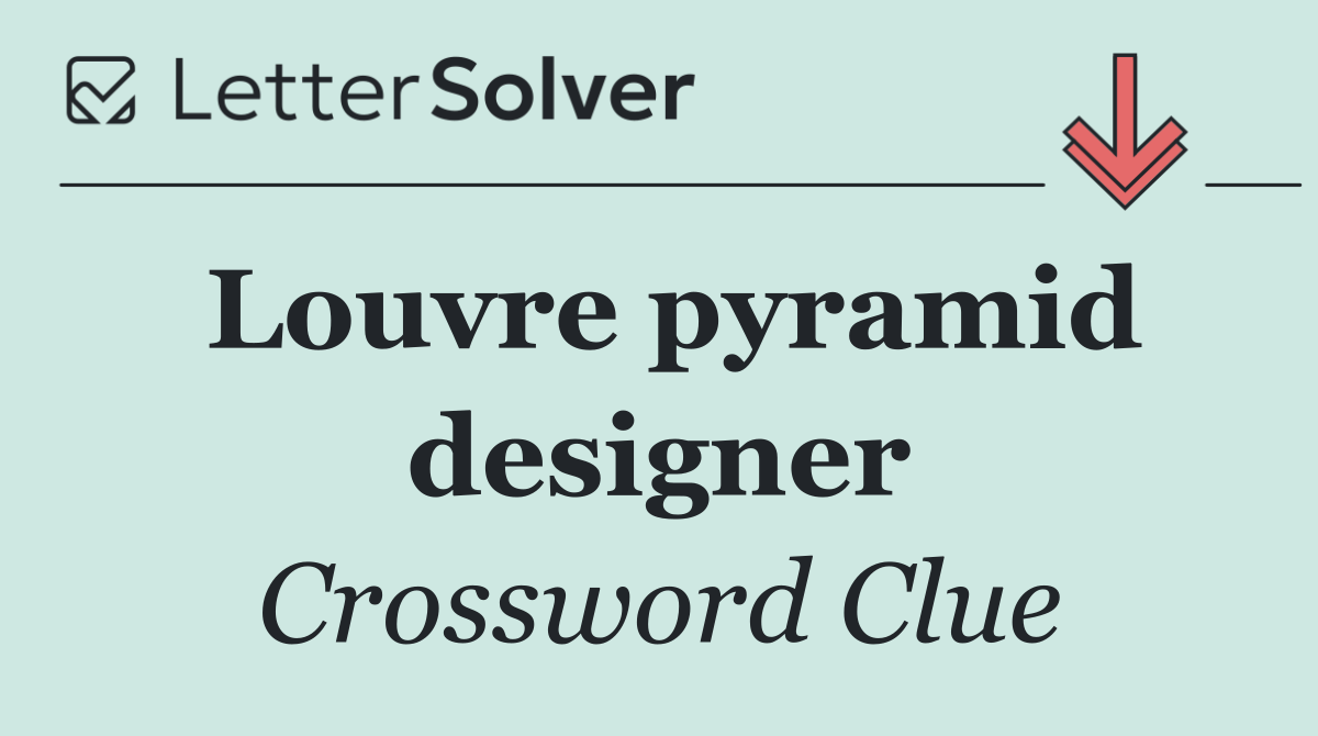 Louvre pyramid designer