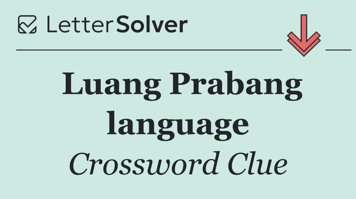 Luang Prabang language
