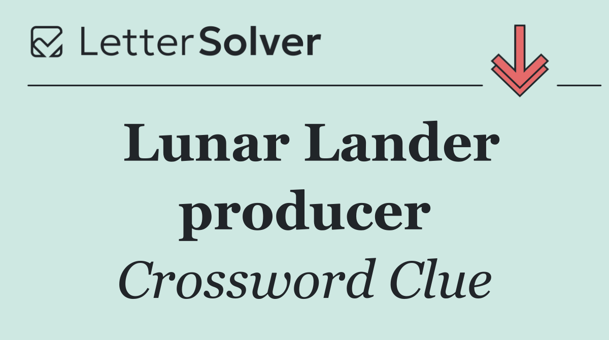 Lunar Lander producer