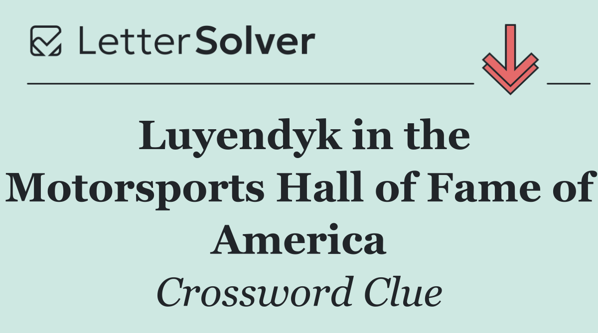 Luyendyk in the Motorsports Hall of Fame of America