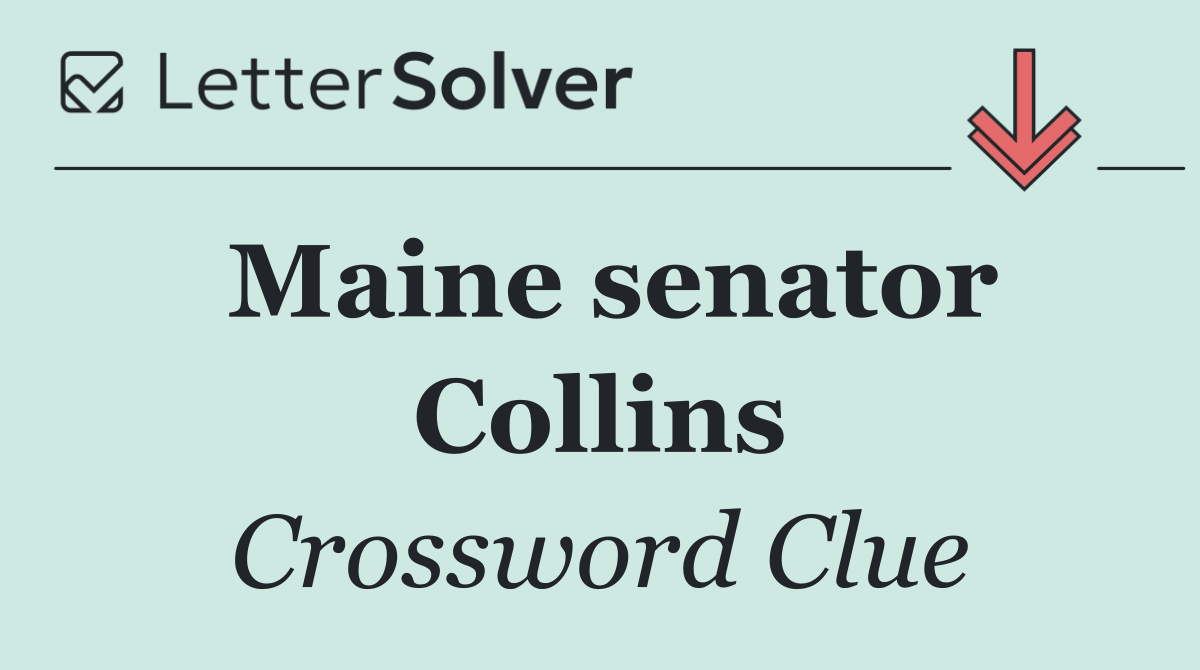 Maine senator Collins