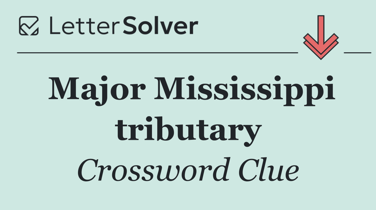 Major Mississippi tributary