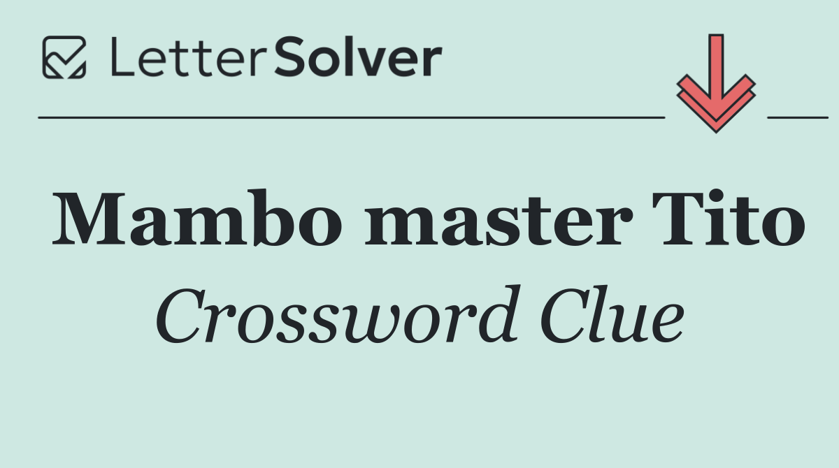 Mambo master Tito