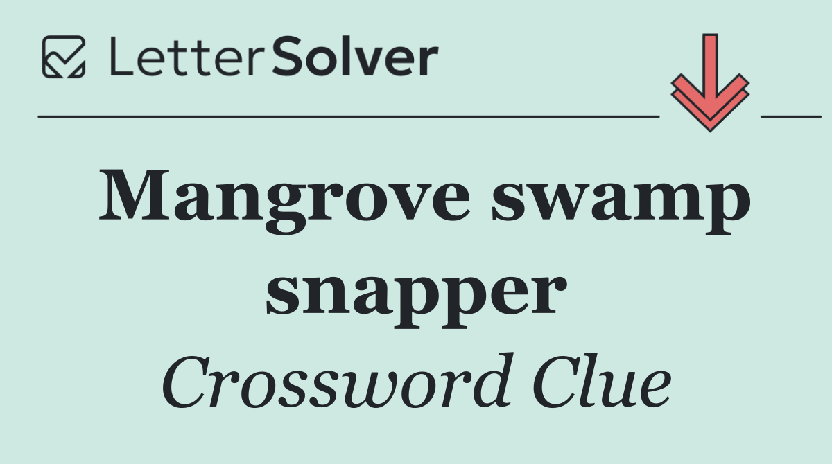 Mangrove swamp snapper
