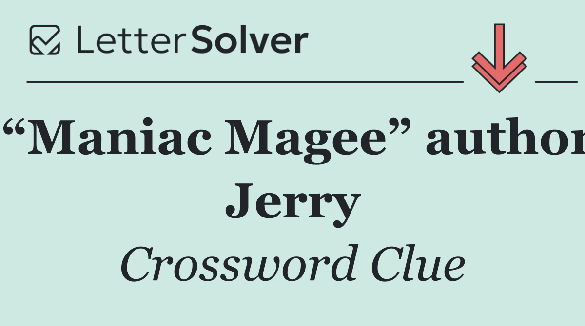 “Maniac Magee” author Jerry