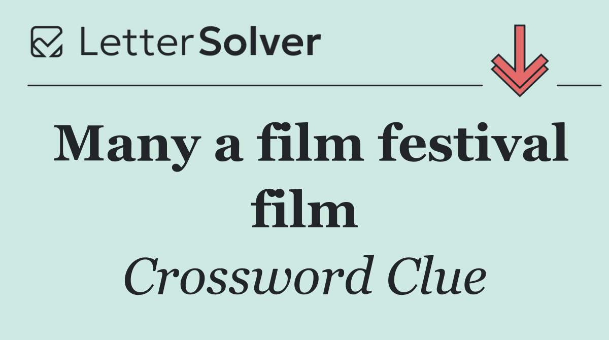 Many a film festival film