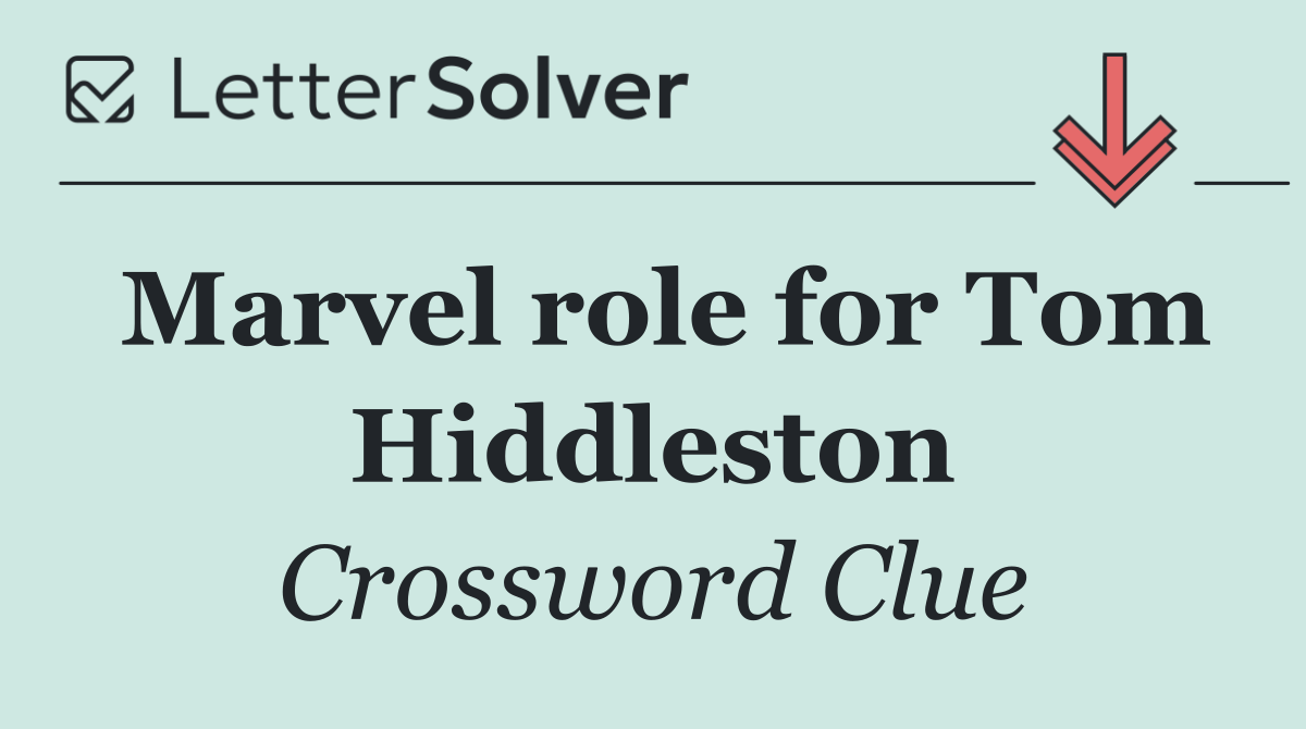 Marvel role for Tom Hiddleston