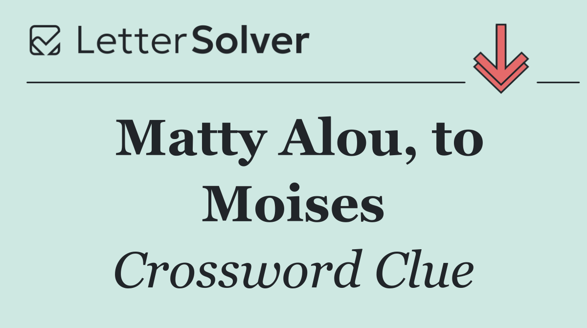 Matty Alou, to Moises