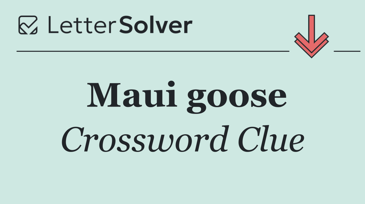 Maui goose