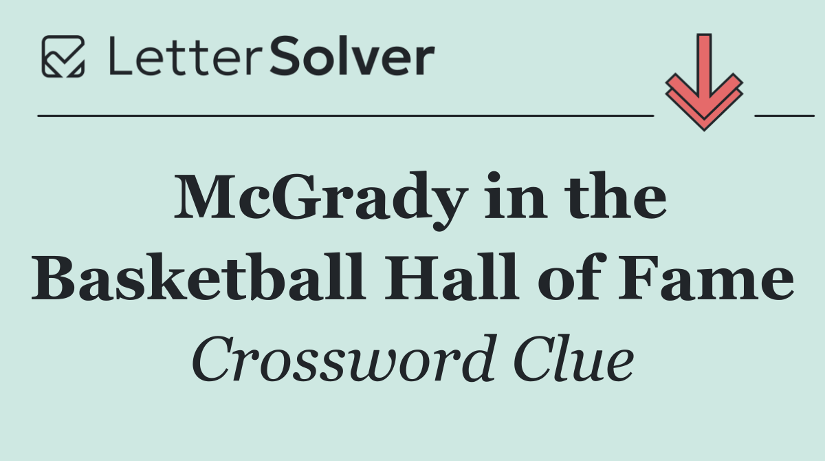 McGrady in the Basketball Hall of Fame