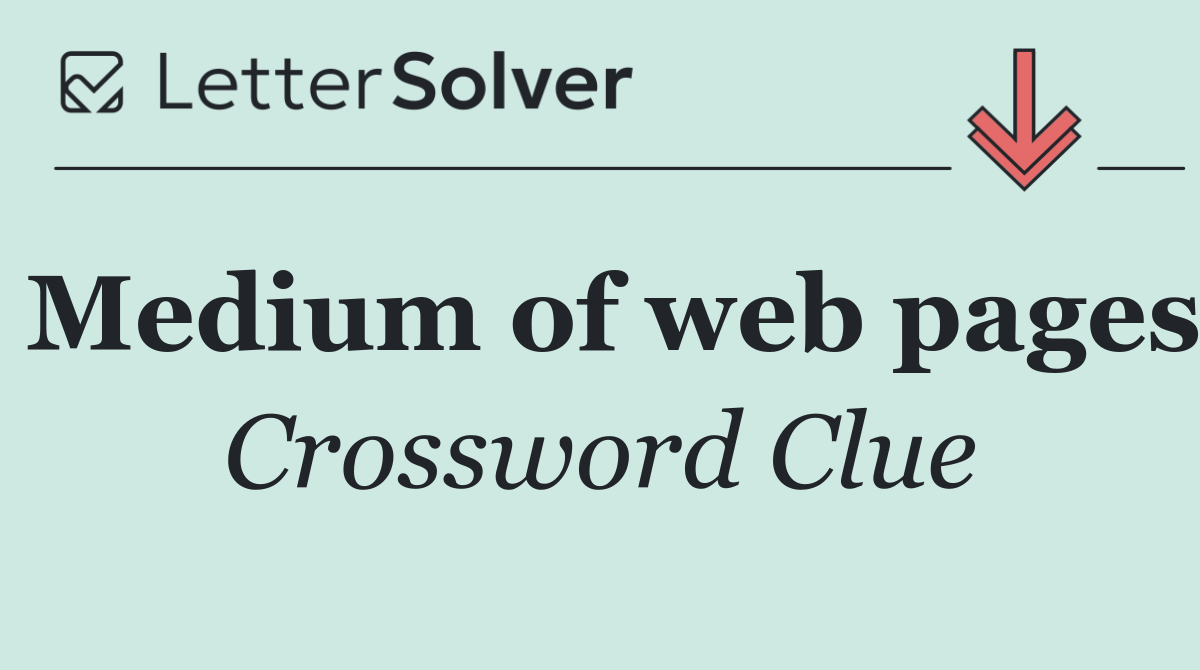 Medium of web pages