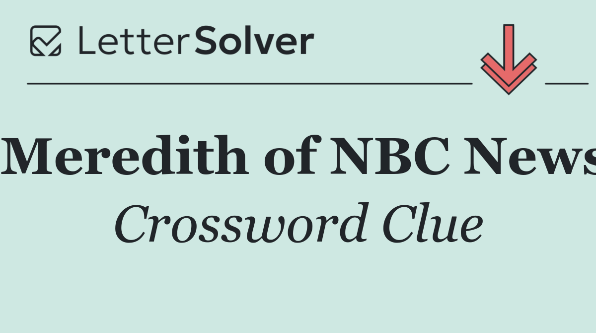 Meredith of NBC News