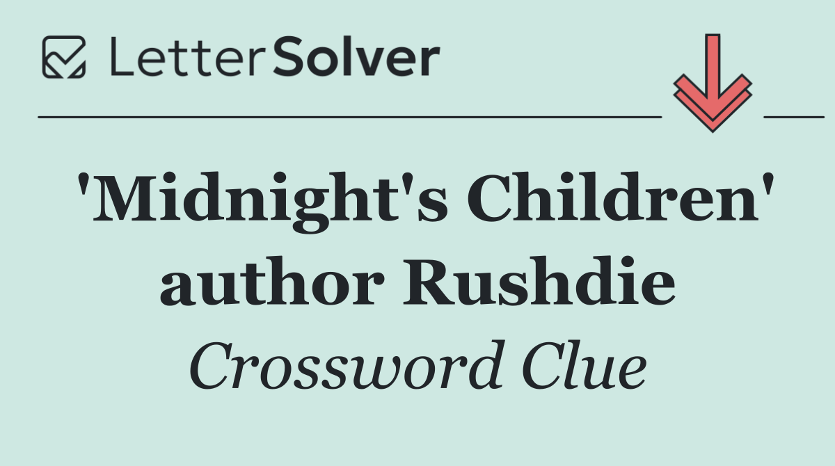 'Midnight's Children' author Rushdie