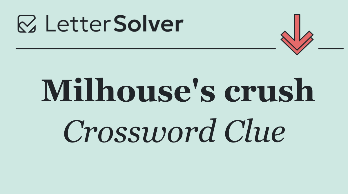 Milhouse's crush