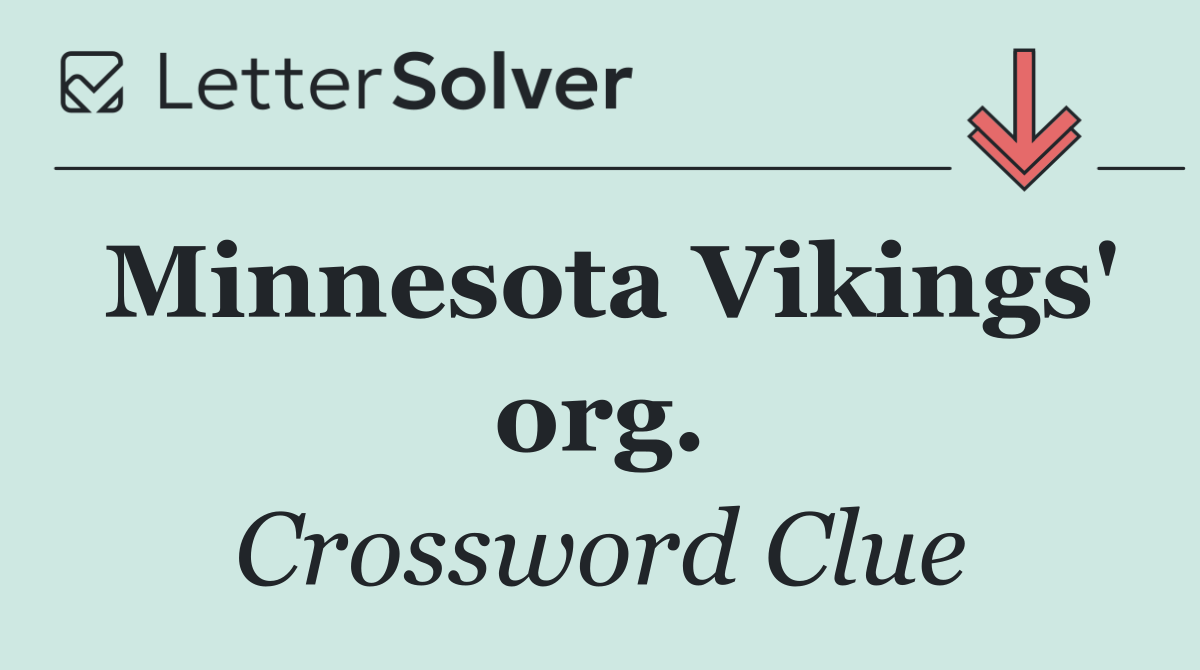 Minnesota Vikings' org.