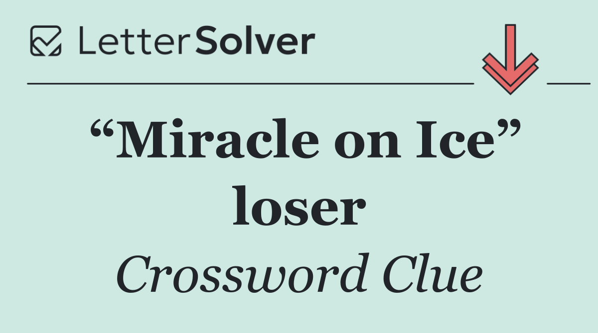 “Miracle on Ice” loser