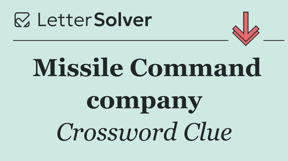 Missile Command company