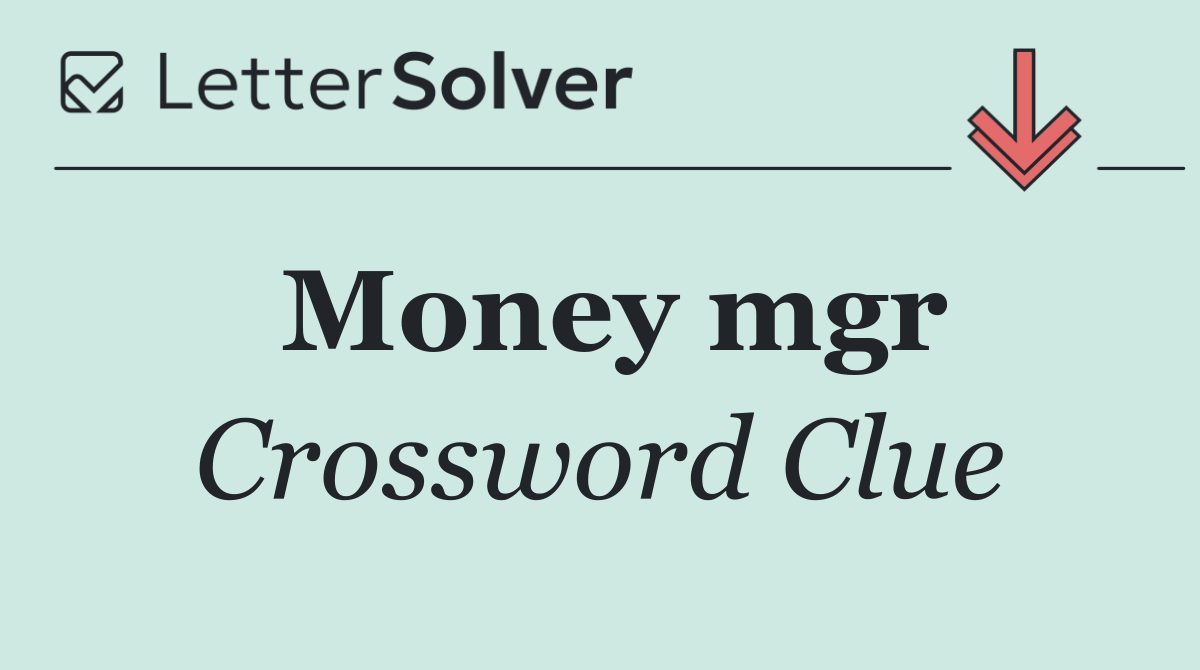 Money mgr