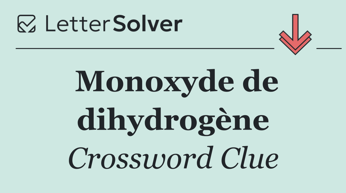 Monoxyde de dihydrogène
