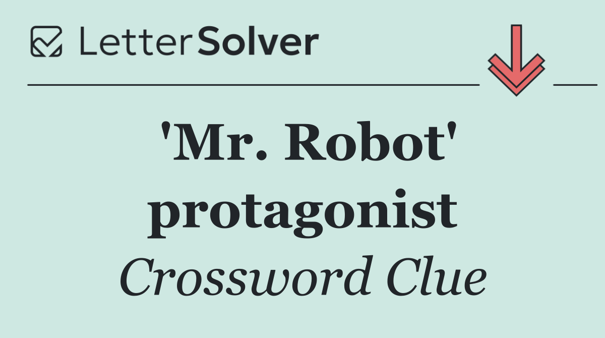 'Mr. Robot' protagonist